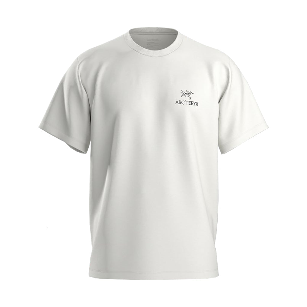 Arc'teryx Kragg SL Cotton Bird Word Shirt S/S Tee - White Light / Black X000009535